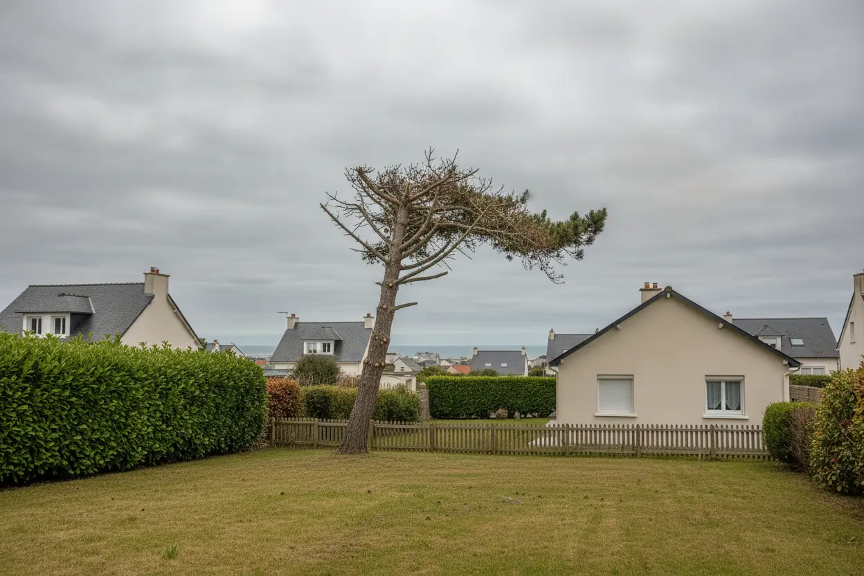 Jardin nettoyé après démontage contrôlé